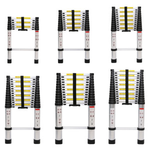 Foreign Trade Cross-Border Thickened Telescopic Ladder Aluminum Alloy Portable Household Folding Ladder for Communication Engineering