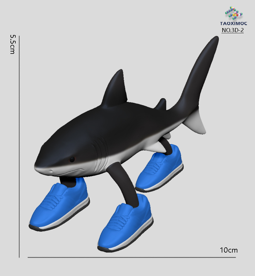 3D-2 운동화 상어