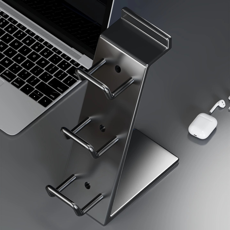 Headphone Stand for Internet Cafes, Computer Gaming Headset Storage Rack, Desktop Universal Display Stand, Home Storage Hanging Rack Bracket