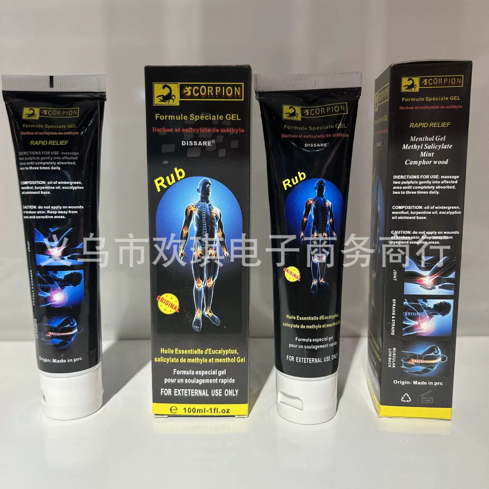 Внешняя торговля для 100 г 100 мл Скорпион Массаж Фитнес крем Завод прямых поставок