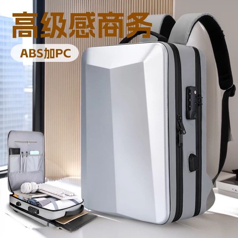 Pc Hard Shell Backpack Anti-Theft Gaming Laptop Trendy Backpack Computer Bag Large Capacity Commuter Backpack