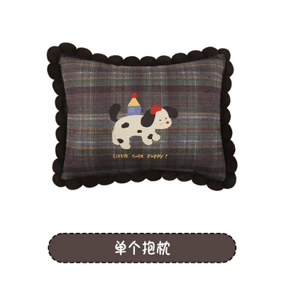 Seat cushion, seat cover – Blue and Gray Crayon Dog Car - blue-and-gray-crayon-dog-a-pillow