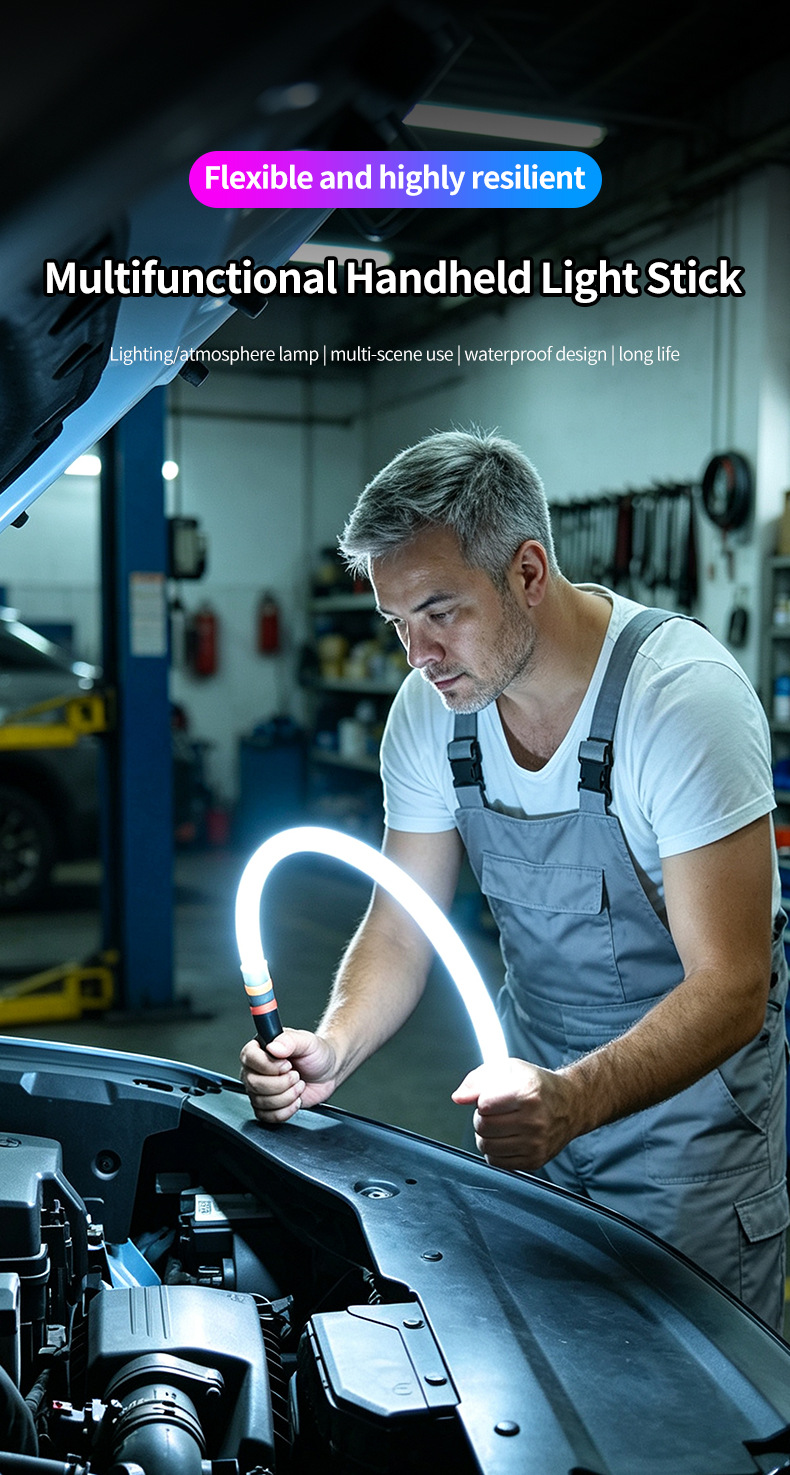 TK's bestseller Bendable LED Flashlight Stick is a flexible LED light for auto repair and maintenance