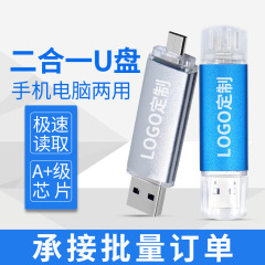 携帯電話のusbメモリのOTG優盤のandroidコンピュータの両用の金属の明るい色のusbメモリの対外貿易の贈り物のusbメモリの広告のusbメモリ