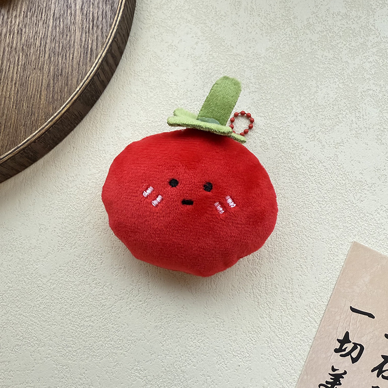 Nuevo y adorable colgante de peluche de pan de vegetales de dibujos animados para niña, divertido colgante de juguete de comida