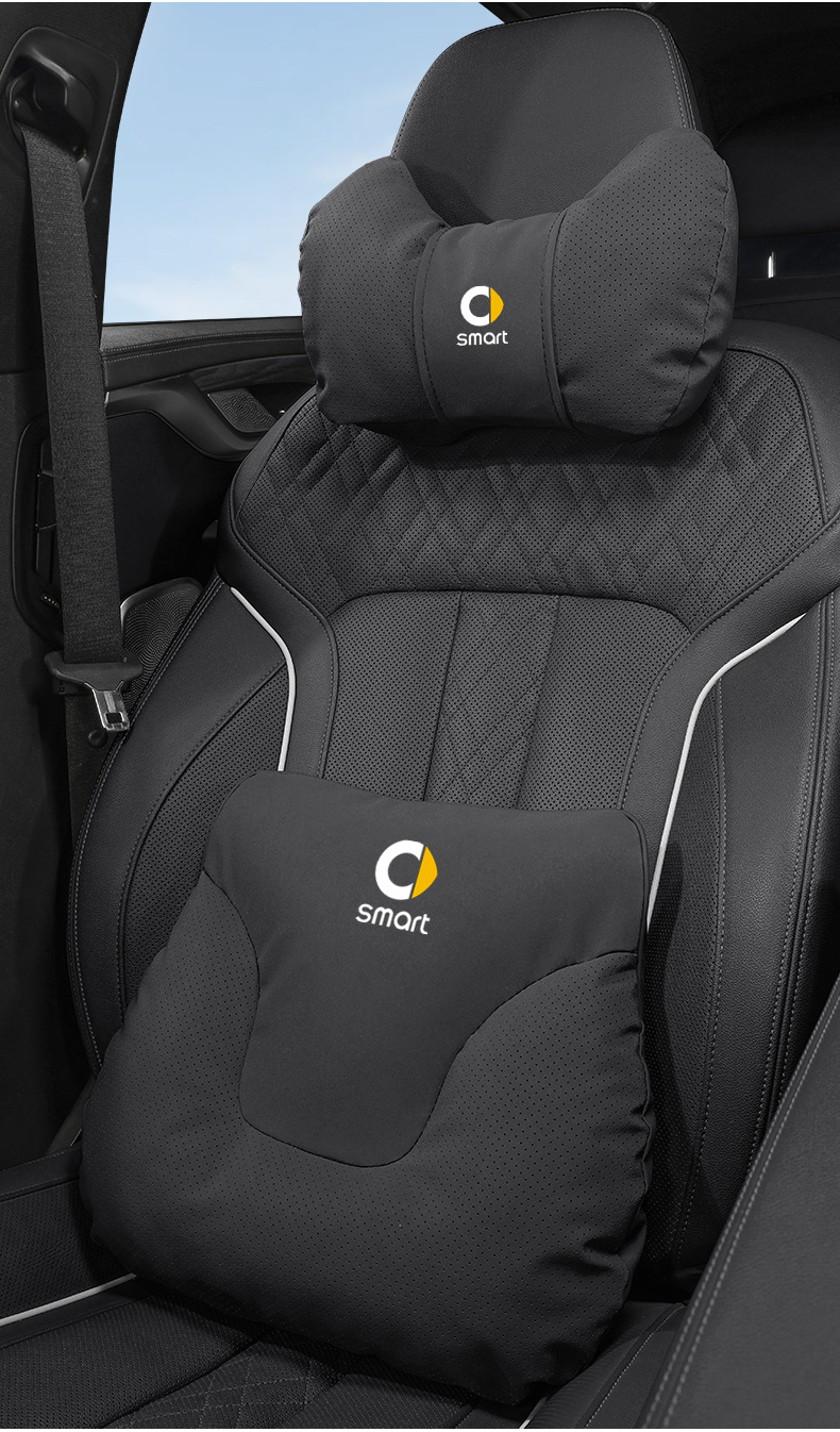 Suitable for Smart Car Headrest No. 1, No. 3, No. 5 Neck Pillow, Waist Back Cushion, Car Interior Decoration Supplies