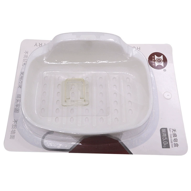 Plastic soap holder, cover with lid, drying rack for home use