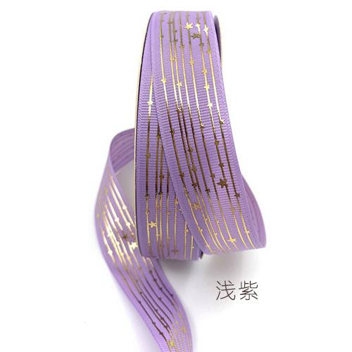 Hilo dorado cinta Star ribbon bar material de soporte cinta flor caja de regalo embalaje cinta hecha a mano al por mayor