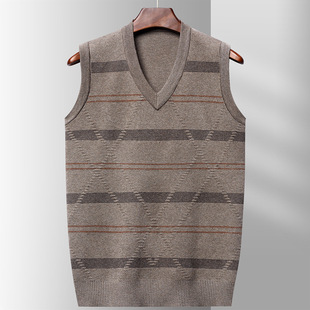 New vest men's thickened bottoming top sweater sleeveless sweater waistcoat warm autumn and winter sweater men's vest