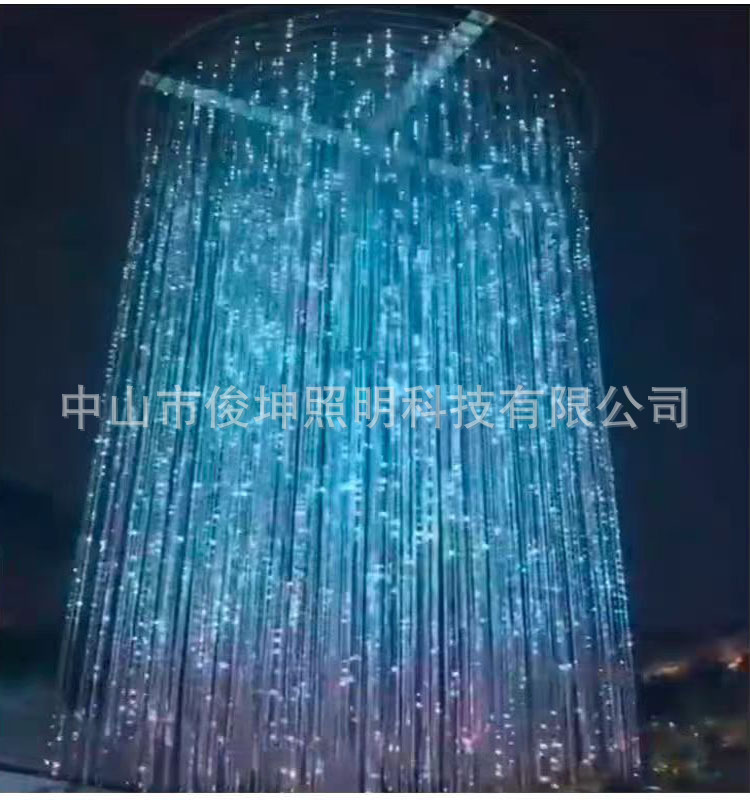 智能3D矩阵炫彩吊灯文旅引流三维动画摆件灯