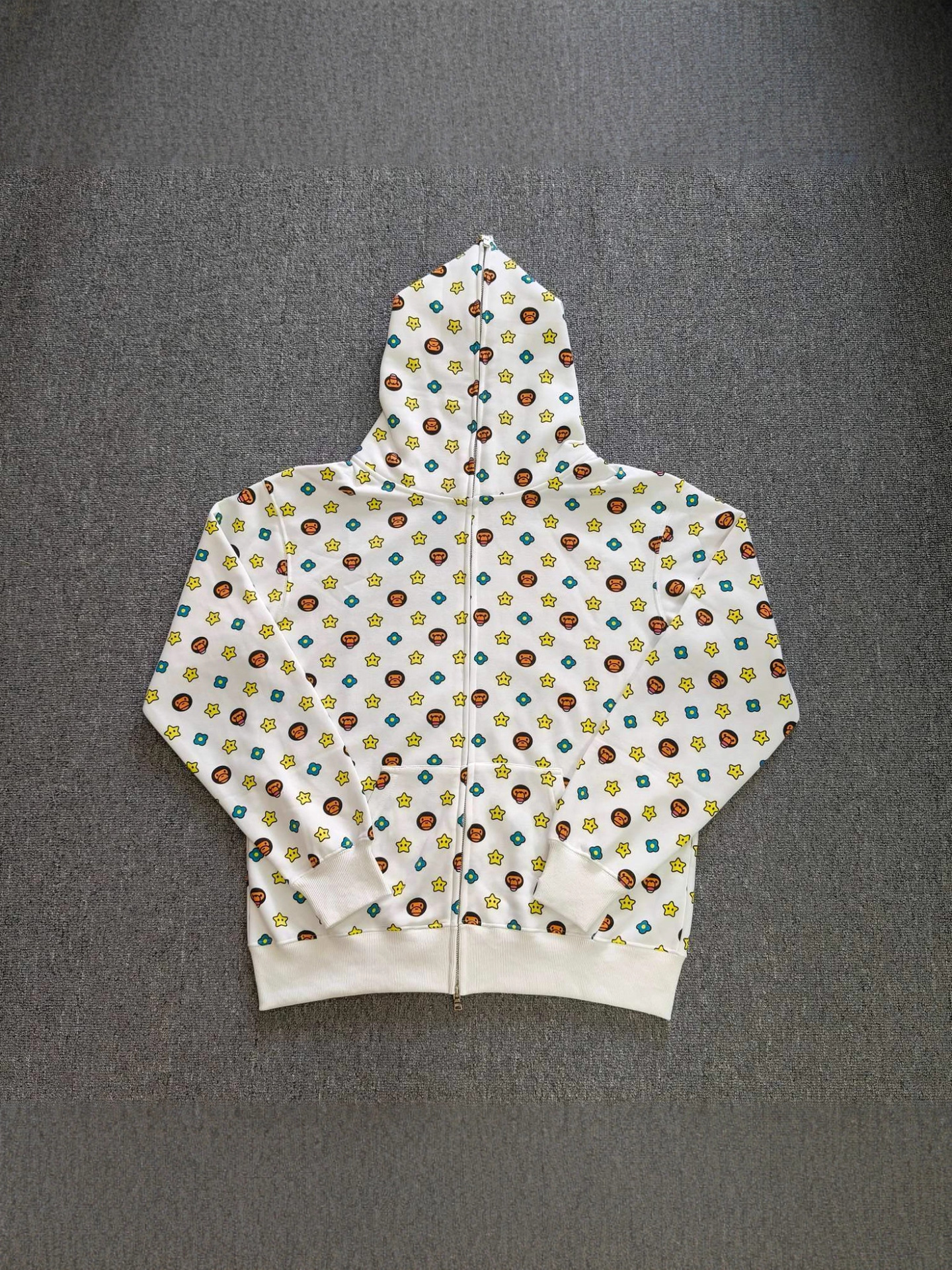 Kişi və qadın üçün pambıq sviter, Milo print