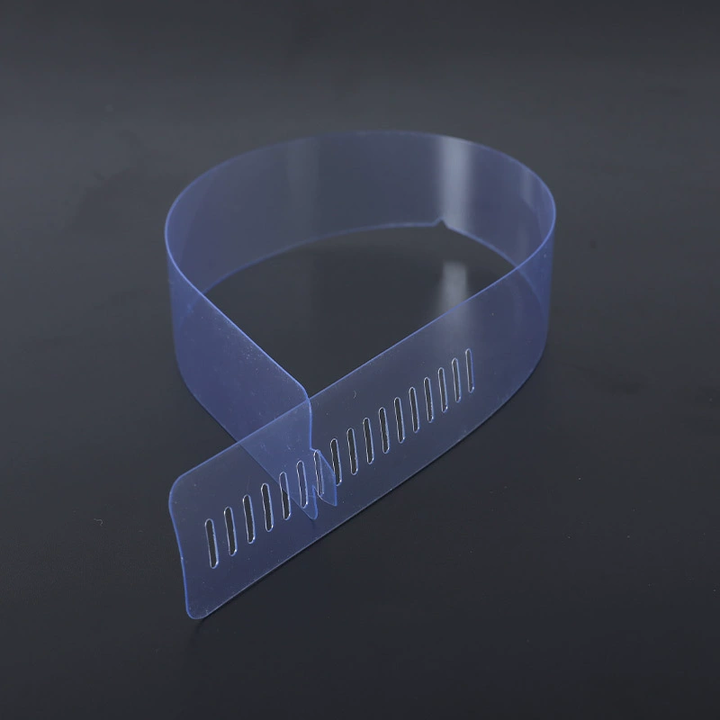 Transparent shirt PVC, adjustable plastic false collar, increased thickness
