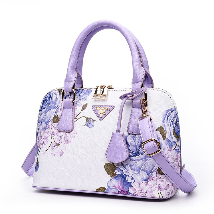 New trendy printed shell bags, European and American women's bags, single-shoulder crossbody hand-held women's bags, cross-border one-piece delivery worldwide undefined