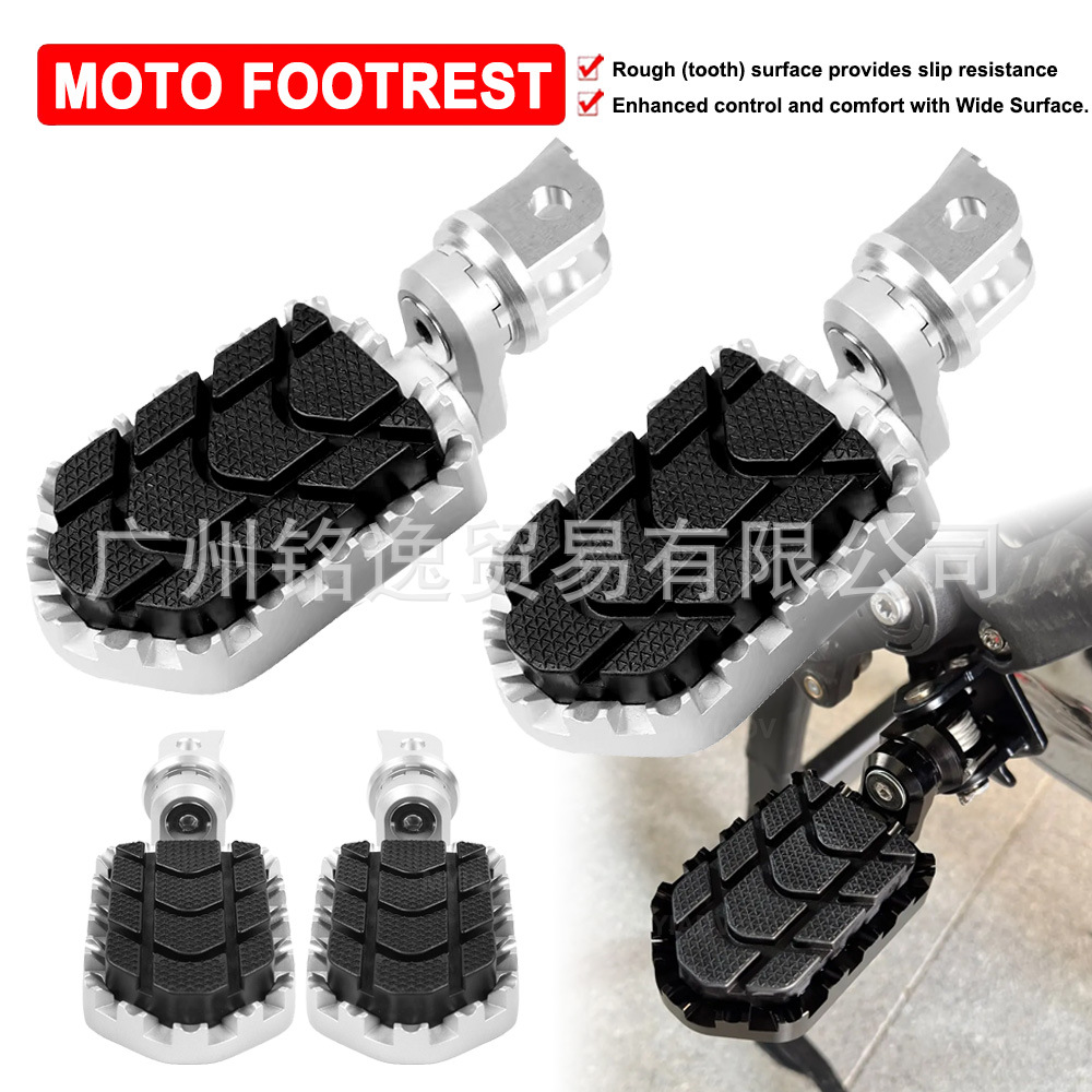 Suitable for Honda Cb400 Cb600 Motorcycle Aluminum Alloy Foot Pedals Widened Front Footrest Modification Accessories