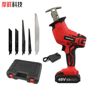 Cross-Border charging high-power saber saw household handheld mini chainsaw logging saw electric reciprocating saw tool set