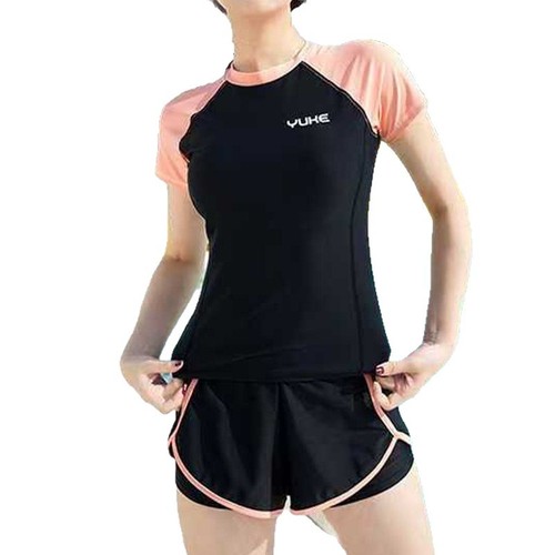 New Women's One-piece Sporty Casual Conservative Slimming Belly Covering Beach Hot Spring Vacation Swimsuit Wholesale