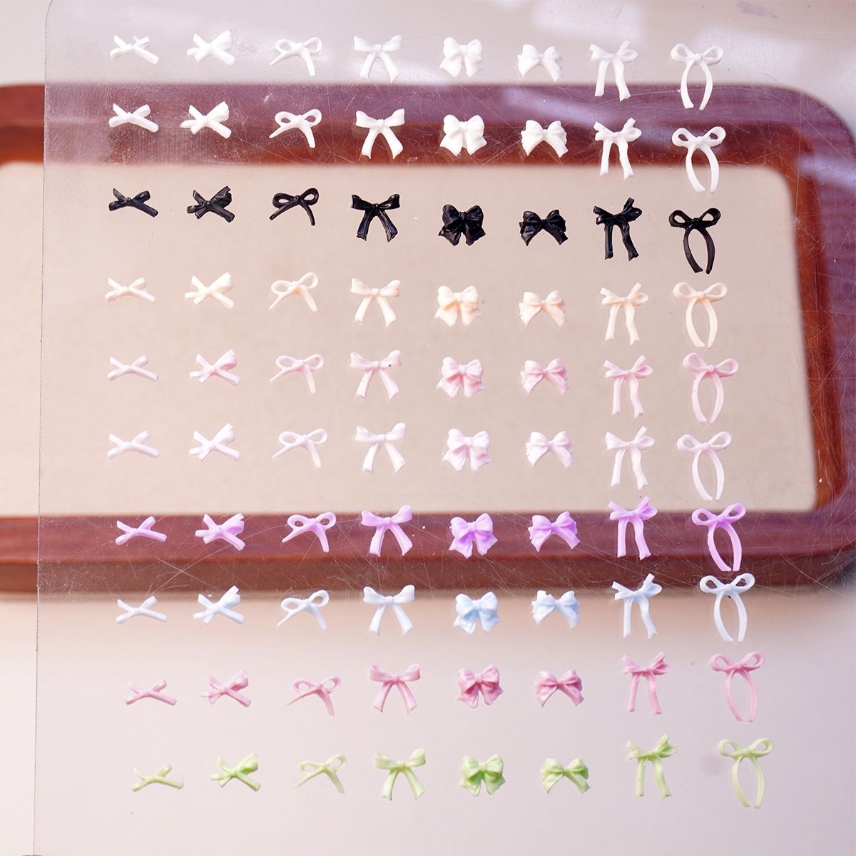 Universal small nail decoration with bow