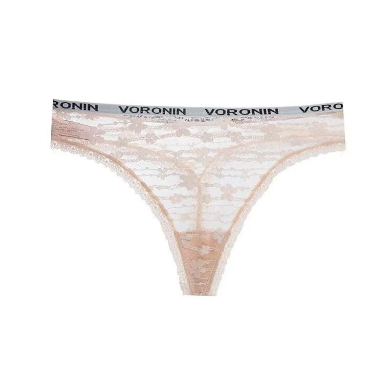 Пояснично-стринговое нижнее белье Wanhuatuji Sexy Lace Thong - дышащая нейлоновая кружева, один размер, черный / светло-зеленый / цвет
