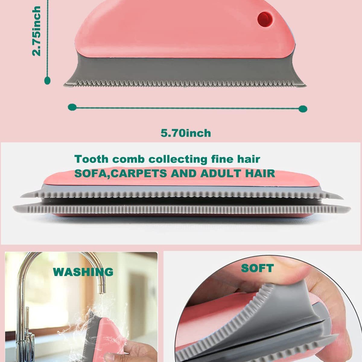 Cepillo de depilación multifuncional depilación de mascotas raspador de pelo de perro depilación de pelo de alfombra cepillo de pelo pegajoso