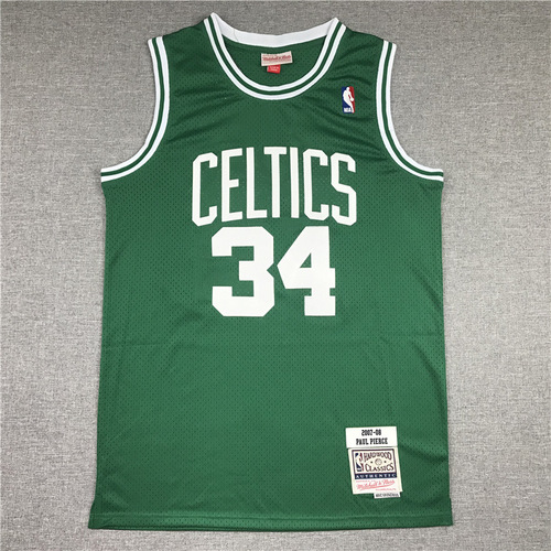 Cross-border American jersey Celtics 5 Garnett 33 Bird 34 Pierce retro embroidered basketball uniform vest