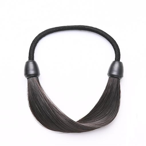 Peluca cuerda de pelo 2023 nueva banda de goma femenina Cola de Caballo banda de pelo cuerda de pelo como pelo alto elástico cubierta de cuero tocado