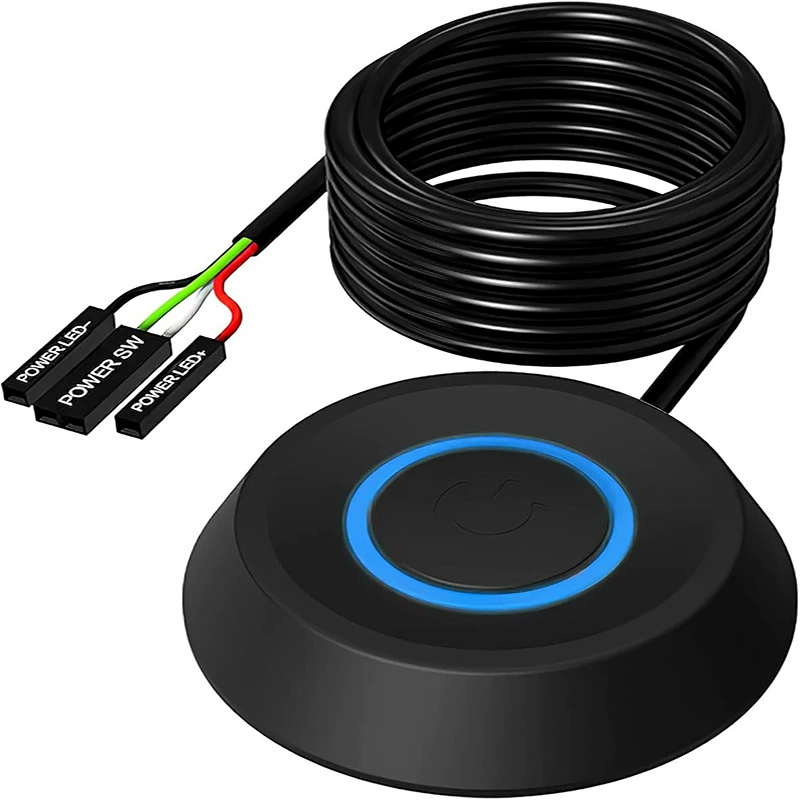 Включите компьютер, чтобы открыть ключ к настольному компьютеру, удлинитель внешнего провода