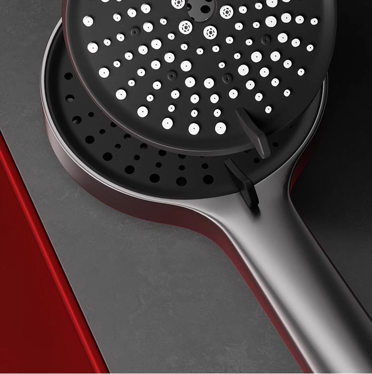 Pressurized showerhead, six-position shower head, bath faucet, bathroom heater, dormitory, household super powerful showerhead undefined