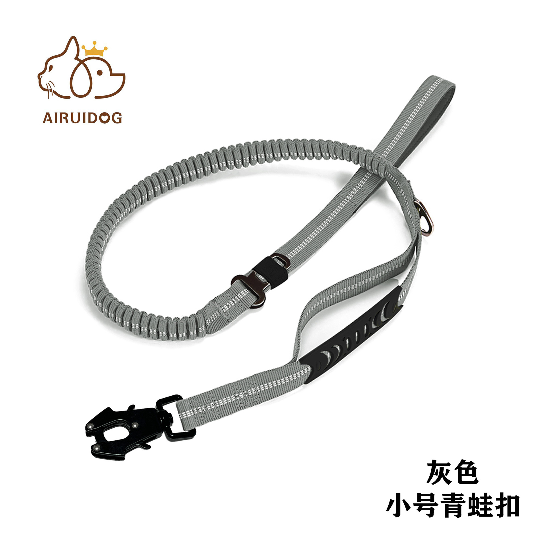 Cuerda de tracción para perros multifuncional transfronteriza, anti-explosión reflectante, cuerda de tracción para mascotas para perros medianos y grandes, cuerda para perros con hebilla de rana