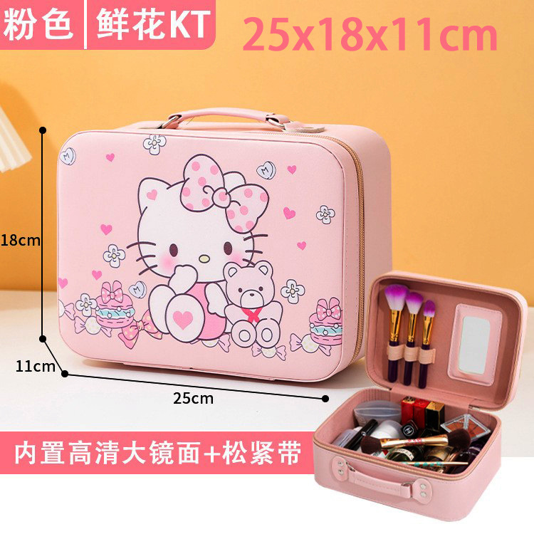 Pink flower kt small mirror