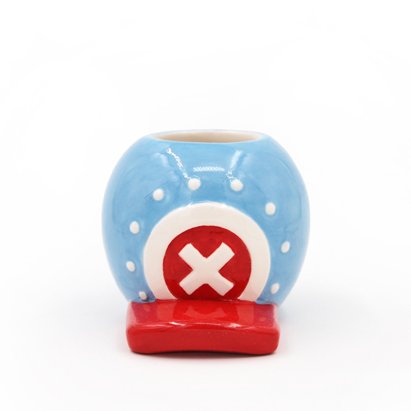 Cerámica creativa One Piece Taza de marca Choba taza de sombrero taza de café taza de agua para niños