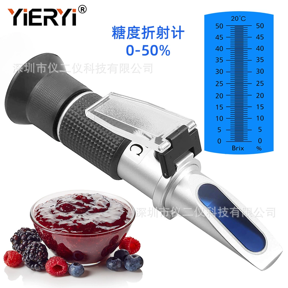 Ручной сахаромер 0-50% детектор степени сахара Портативный рефрактометр тестер количества сахара измеритель Сладости
