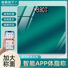 批发代发跨境智能体脂秤充电体重秤家用小型电子秤高精准测重