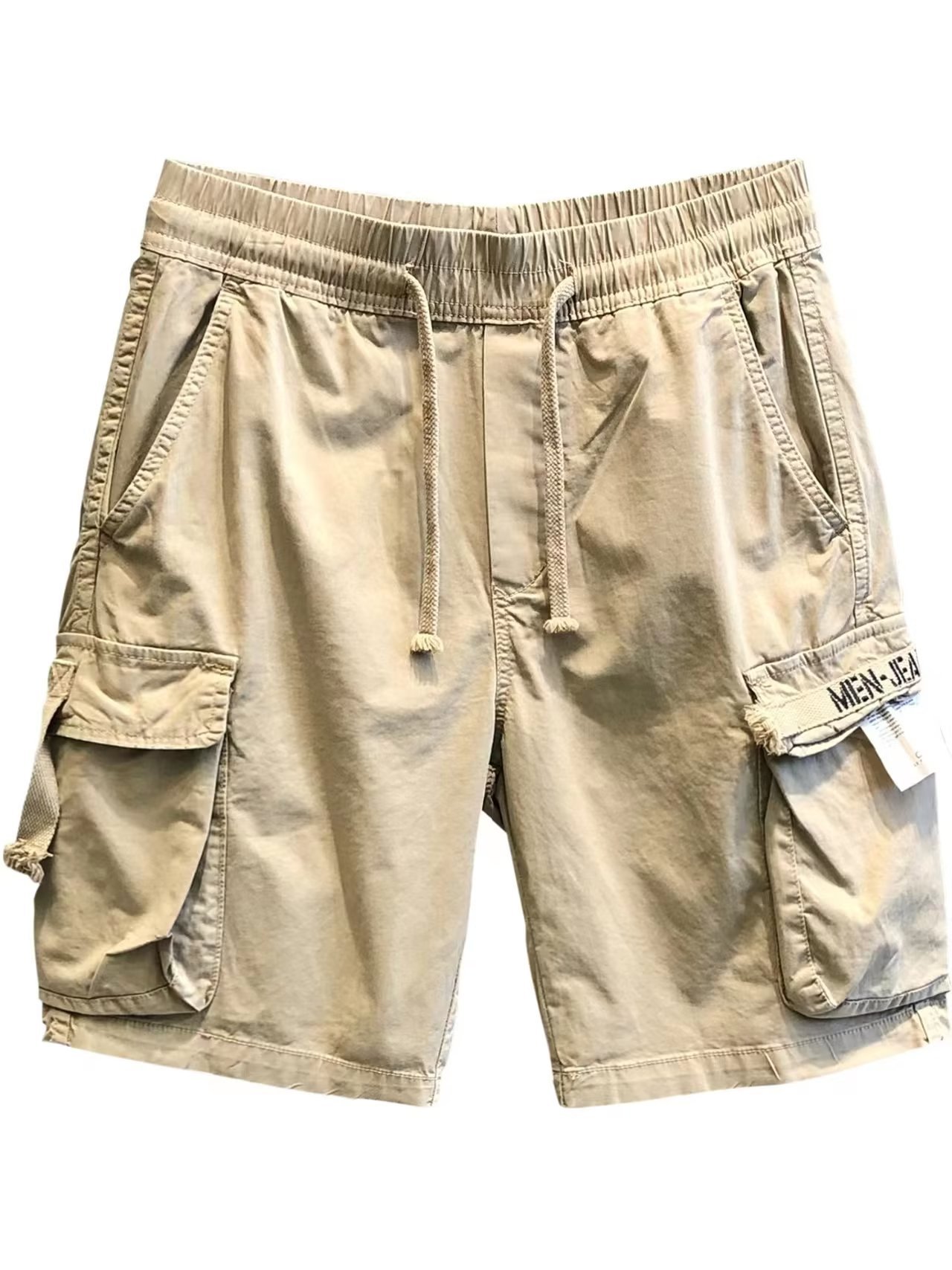 Men's Style Cargo Shorts Trendy Summer Casual Loose Fit Pure Cotton Five Point Pants_viptrois.com