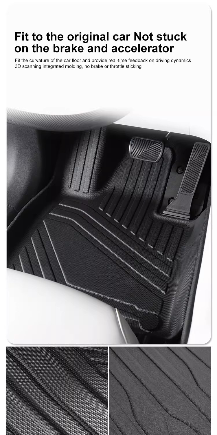 Suitable for 19-25 Models of Ford Ranger, Tpe Rear Bed Mats for Left and Right-Hand Drive Vehicles, Overseas