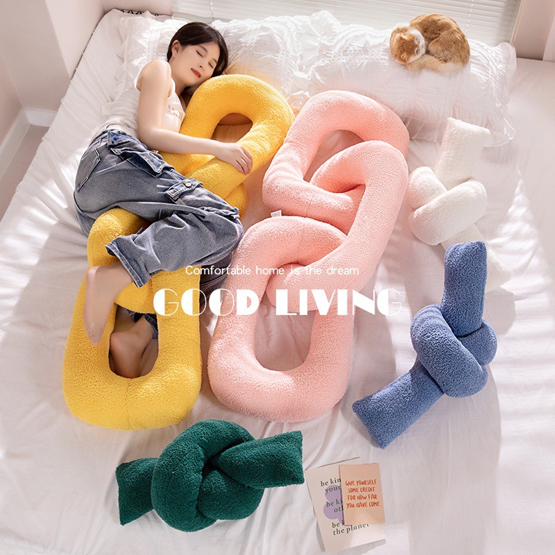 Cadena de hierro nudo almohada de abrazo in cojín de viento cadena muñeca decoración del hogar famoso en línea muñeca modelo de casa nueva buena cosa