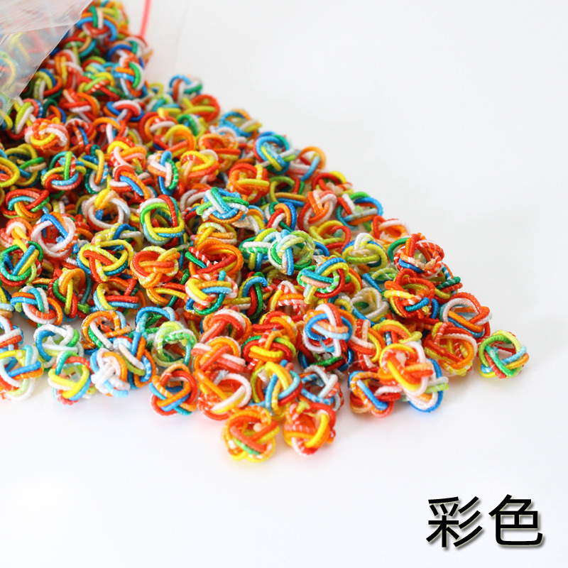 Venta al por mayor piña hebilla DIY material hecho a mano piña nudo chino nudo accesorios 6mm nylon piña nudo bolsa hebilla