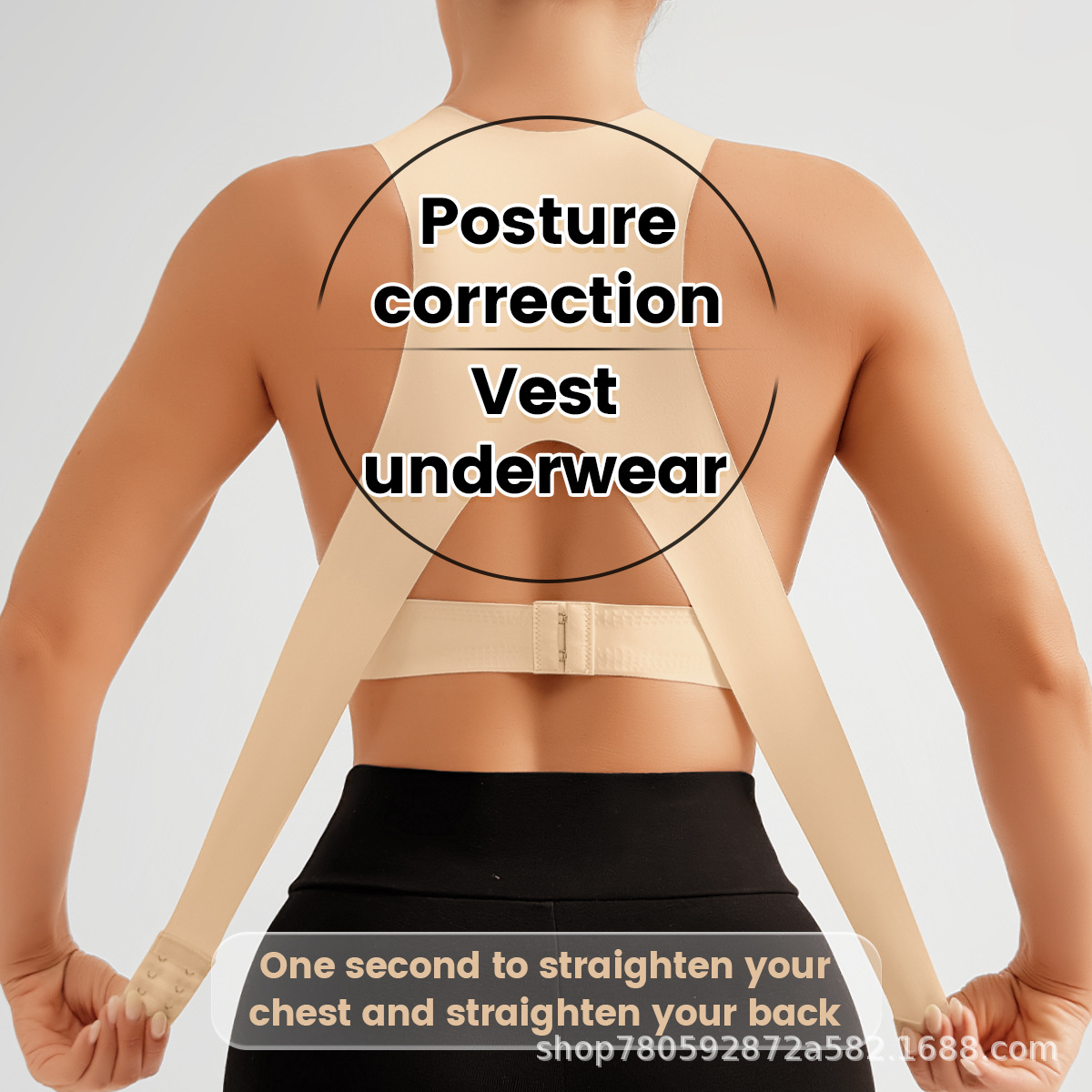 Women's Wireless Front and Back Double-Clasp Cycling Sports Anti-Sagging Sports Bra