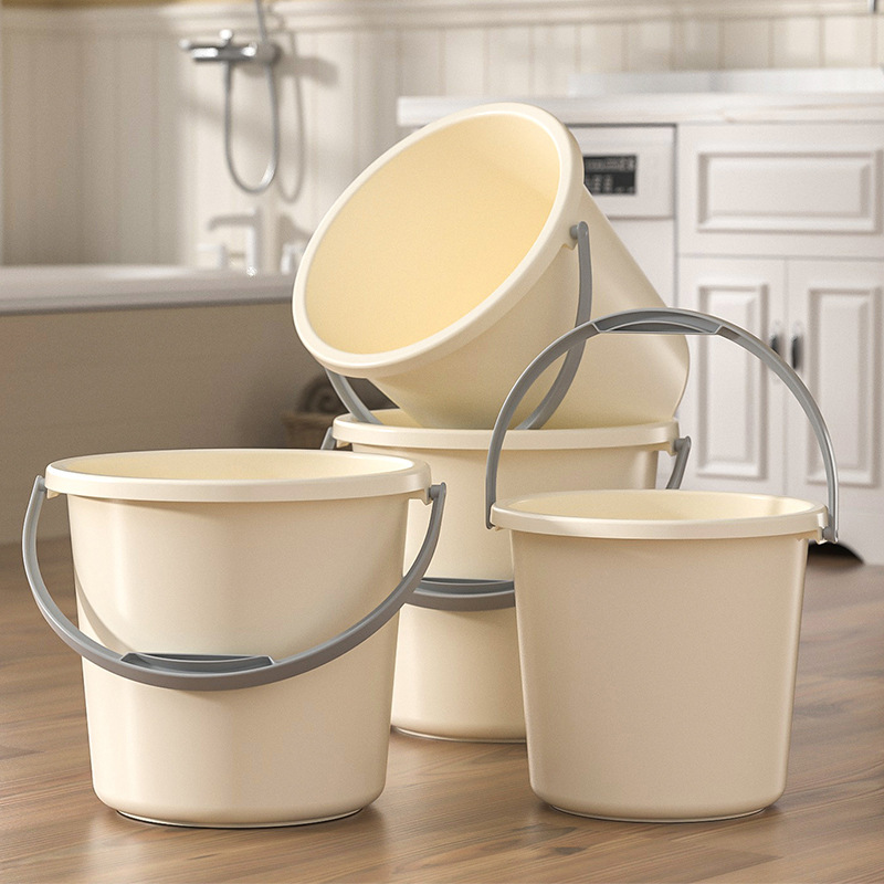 Factory Direct Sales Plastic Bucket with Handle Student Dormitory Laundry Bucket Household Bath Bucket Foot Soaking Bucket Dropshipping