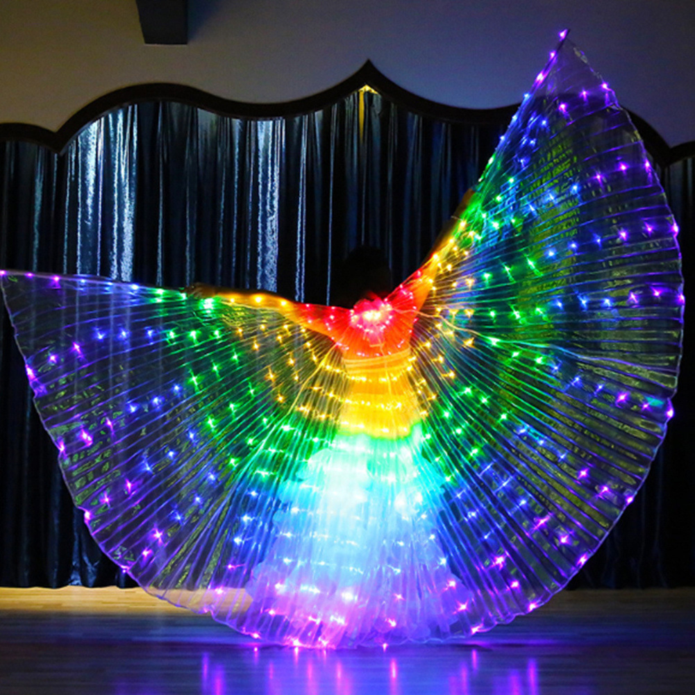 Led Wing Belly Dance Colorful Glowing Light Up Costume