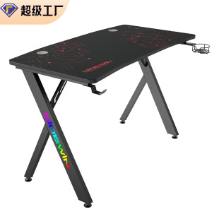Wholesale Customized Computer Table Desktop E-Sports Table Home Bedroom Desk Office Desk Workbench Internet Cafe Internet Cafe Square
