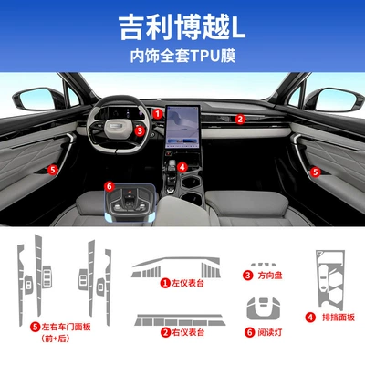 Car interior film, Boyue L Car Interior Central - 23-boyue-l-complete-set-excluding-screen