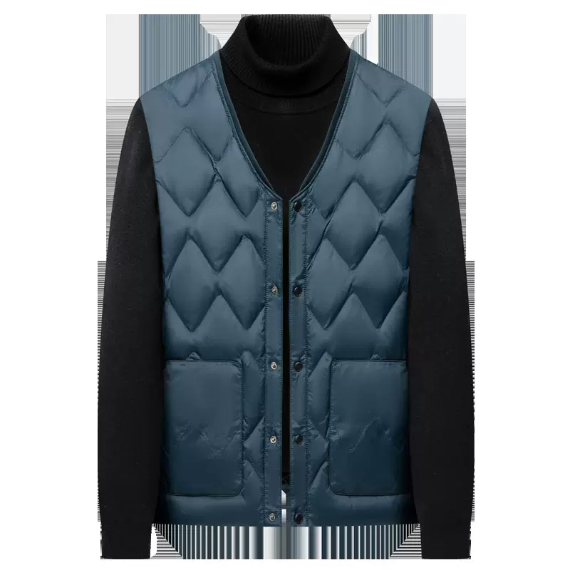 男士加厚立领马甲2024秋冬季新款男装中年商务休闲宽松保暖背心