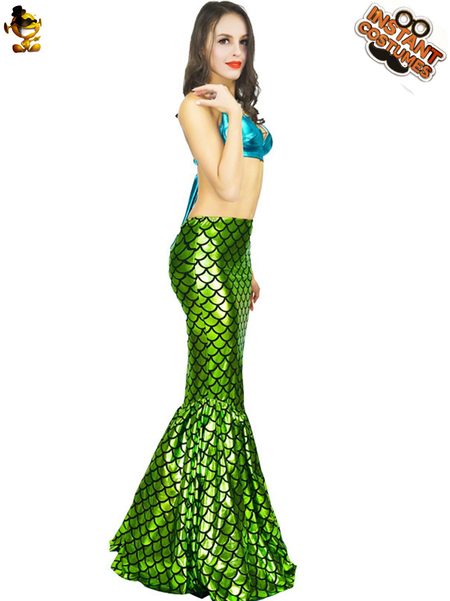 Halloween adulto mujer Cosplay sirena fiesta traje etapa traje fiesta ropa Cosplay