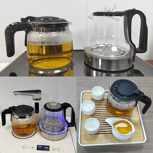 Tea Bar Machine Large Capacity Constant Temperature Kettle Heat-Resistant Thickened Glass Flower Teapot Water Dispenser Insulated Glass Kettle Daimai