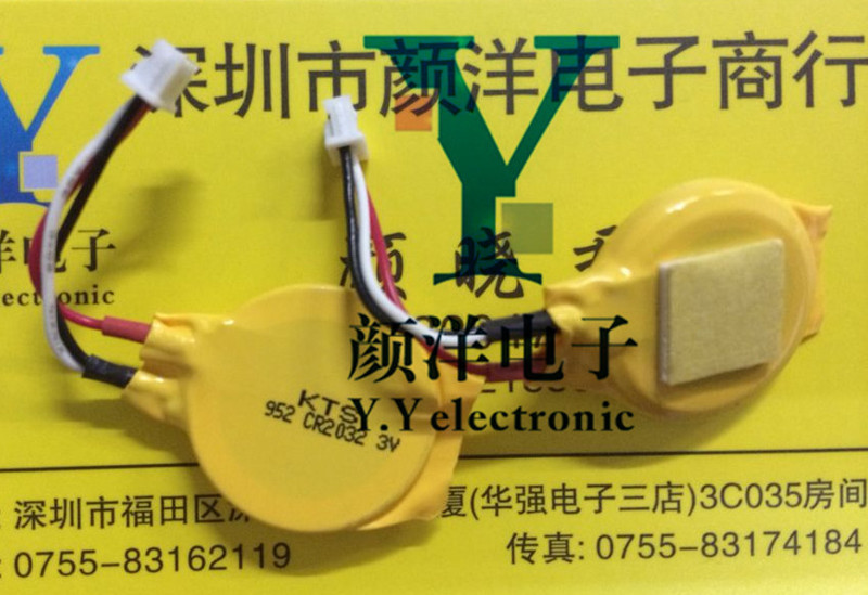 KTS CR2032 with cable 1.25 plug 3V battery IBM laptop motherboard CMOS BIOS battery