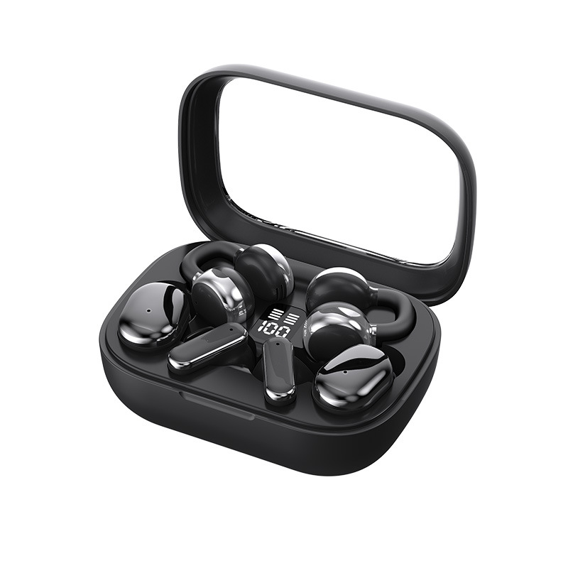 2026 Neues Modell 3-in-1 echte kabellose Bluetooth-Ohrhörer Ein Lager drei Paar Ohrbügel In-Ear Digital-Display grenzüberschreitender Großhandel - 6