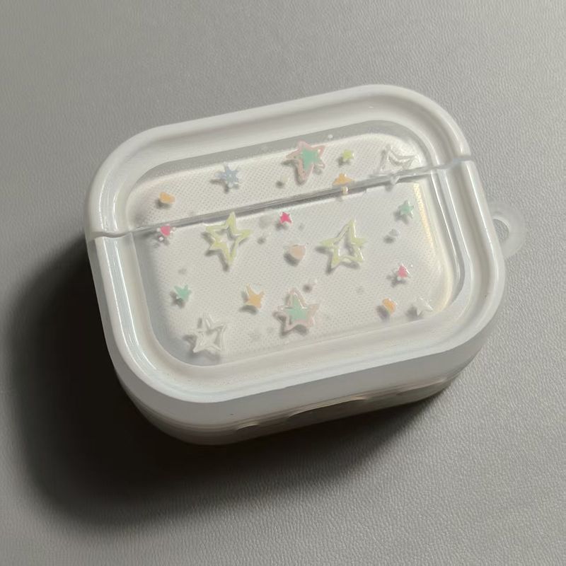 Estrellas coloridas AirPod Pro1 generación 2 generación 3 generación 4 generación Apple Bluetooth cubierta Huawei Qiang Bei 5 generación 2 auriculares cubierta