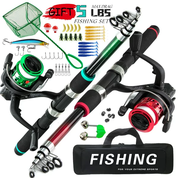 Cross-Border Children's Fishing Rod and Reel Set, 1.8m Sea Rod, Soft Bait, Fishing Net, Fishing Gear Wholesale, Children's Fishing Net