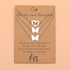 Necklace for mother's day, set stainless steel, accessory, suitable for import, European style