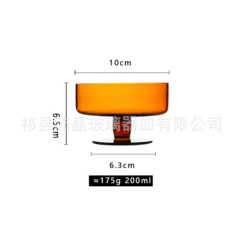 Serie ámbar hervidor taza fría burbuja de vidrio postre vino marrón taza de agua hervidor de agua